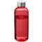 Бутылка для воды "Spring" прозрачный красный/серебристый