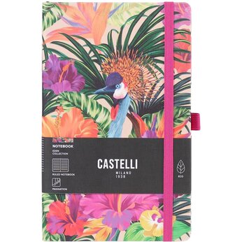 Блокнот "Eden tropical" А5, разноцветный/розовый