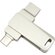 Карта памяти USB Flash 3.0 32 Gb СК-046 TypeA/TypeC Dual, серебристый