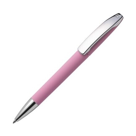 Ручка шариковая автоматическая "View GOM C CR" светло-розовый/серебристый