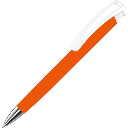 Ручка шариковая автоматическая "Trinity KG SI GUM" софт-тач, оранжевый