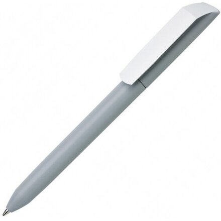 Ручка шариковая автоматическая "Flow Pure MATT CB" серый/белый