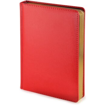 Ежедневник недатированный «Parliament» А5, красный, срез золотистый