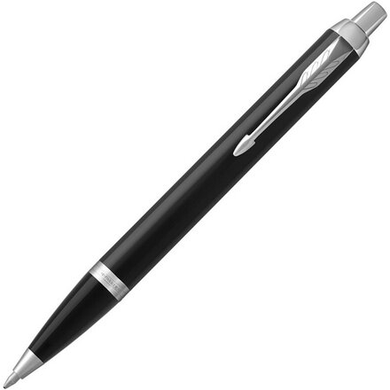 Ручка шариковая автоматическая "IM Black CT" черный/серебристый