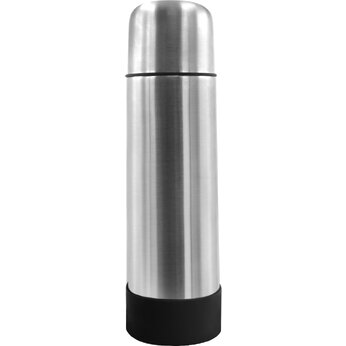 Термос "Picnic Silver To Go" с манжетой, серебристый/черный