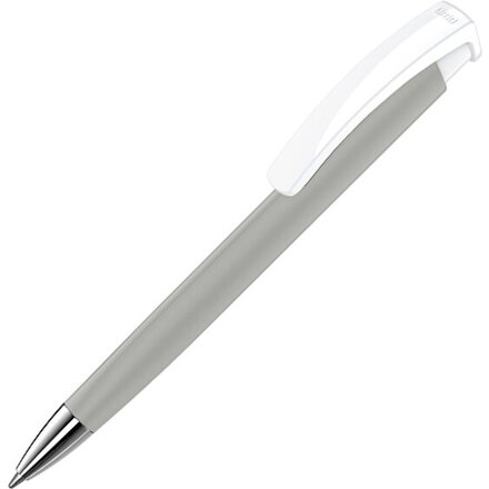 Ручка шариковая автоматическая "Trinity KG SI GUM" софт-тач, серый