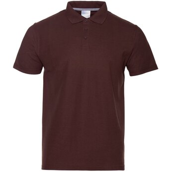 Рубашка-поло мужская "STAN" 185, 5XL, шоколадный