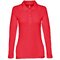 Рубашка-поло женская "Bern" 210, XXL, с длинным рукавом, красный