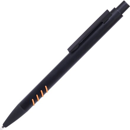 Ручка шариковая автоматическая "Tatto" черный/оранжевый