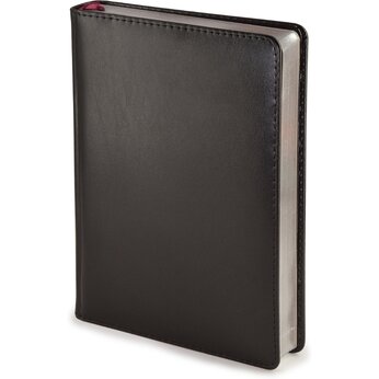 Ежедневник недатированный «Parliament» А5, черный, срез серебристый