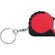 Брелок-рулетка "Гамбург" с фиксатором, красный/черный