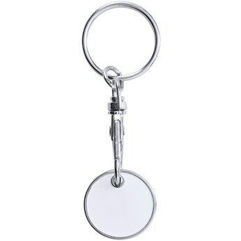 Брелок "KO4050S101" с монетой для тележки, белый