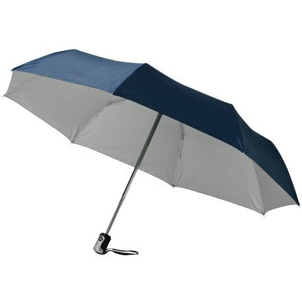 Зонт складной "Alex" темно-синий/серебристый
