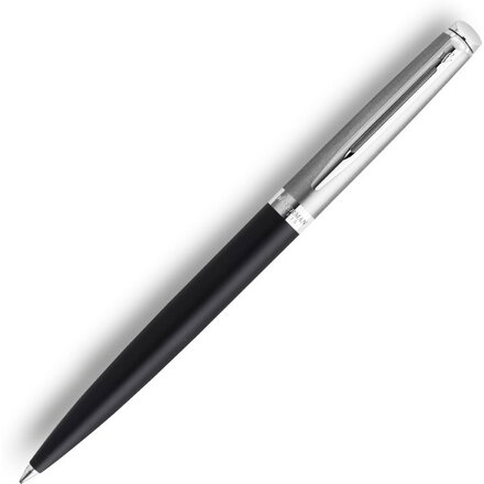 Шариковая ручка Waterman Hemisphere Entry Point Stainless Steel with Black Lacquer в подарочной упаковке