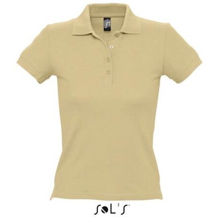 Рубашка-поло женская "People" 210, XL, песочный
