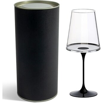 Бокал для красного вина "Trebonn SplitGlass", прозрачный/черный
