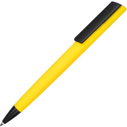 Ручка шариковая автоматическая "Taper" желтый/черный