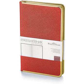 Ежедневник недатированный «Bridge» А5, красный