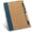 Блокнот "Asimov" c ручкой, коричневый/синий