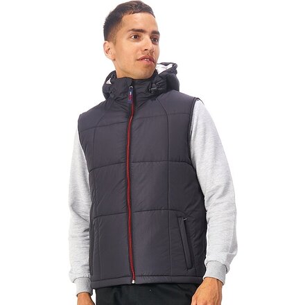 Жилет "Vigour" мужской, черный/стальной, размер L