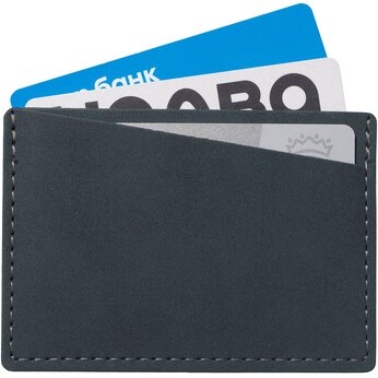 Футляр на 3 пластиковые карты "Alicante", темно-синий