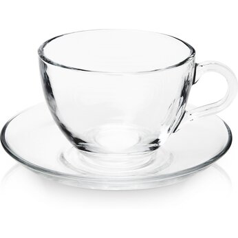Чашка с блюдцем "Britain" прозрачный
