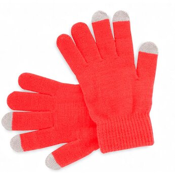 Перчатки для сенсорного экрана "Actium" красный