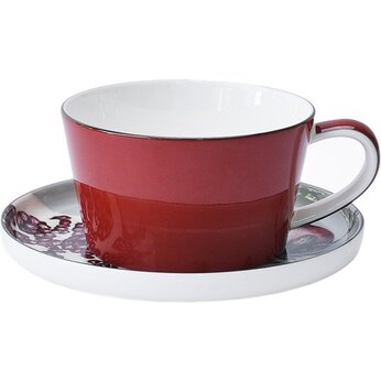 Чайная пара "Tea set 1 blu" красный/голубой