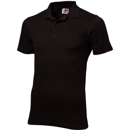 Рубашка-поло мужская "First" 160, S, черный