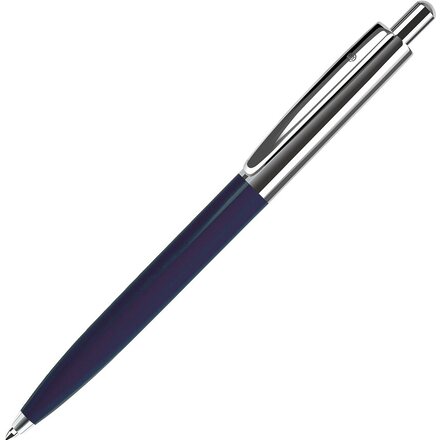 Ручка шариковая автоматическая "Business" синий/серебристый