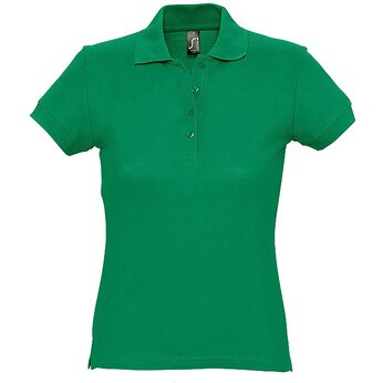 Рубашка-поло женская "Passion" 170, M, зеленый