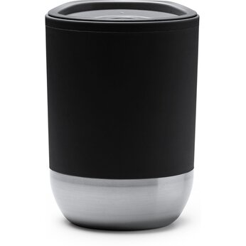 Термокружка LINDE с двойными стенками из переработанного полипропилена, черный
