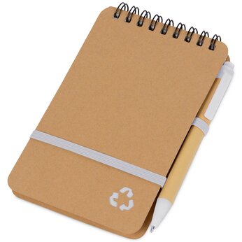 Блокнот "Masai" А6, с ручкой, белый