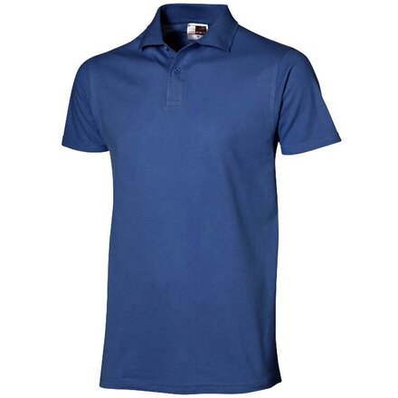 Рубашка-поло мужская "First" 160, L, синий