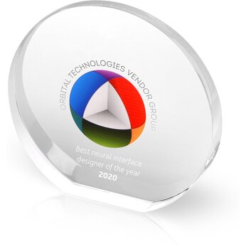 Награда "Round" прозрачный