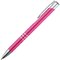 Ручка шариковая автоматическая "Ascot" розовый/серебристый