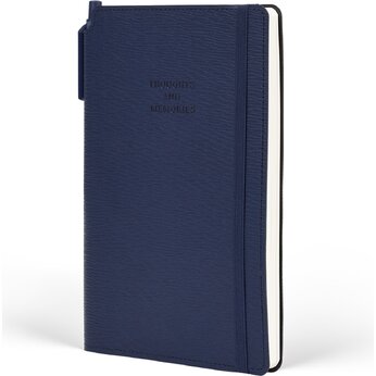 Блокнот А5 "Ripple deep sea" на резинке, синий