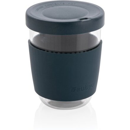 Стакан "Ukiyo" с крышкой и держателем, синий