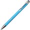 Ручка шариковая автоматическая "New Jersey" софт-тач, голубой/серебристый
