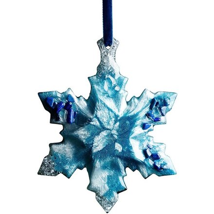 Елочные игрушки (Снежинка) Содалит