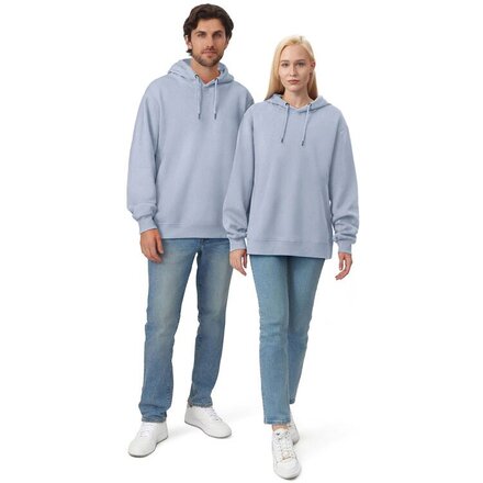 Толстовка с капюшоном «Lisbon» унисекс, небесно-голубой, L