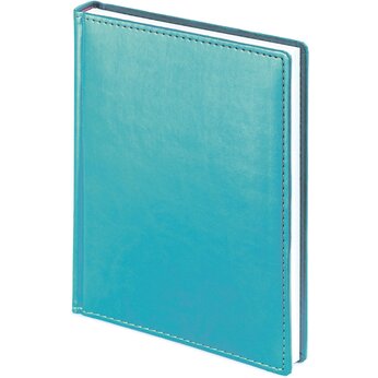 Ежедневник недатированный «Velvet» А6+,  морская волна