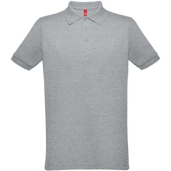Рубашка-поло мужская "Berlin" 200, S, серый меланж
