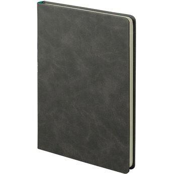 Ежедневник недатированный "Muse" А5, темно-серый/бирюзовый