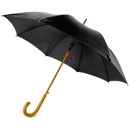 Зонт-трость "Радуга" черный