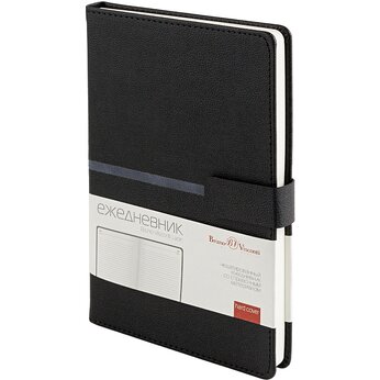 Ежедневник недатированный «Lyon» A5, черный
