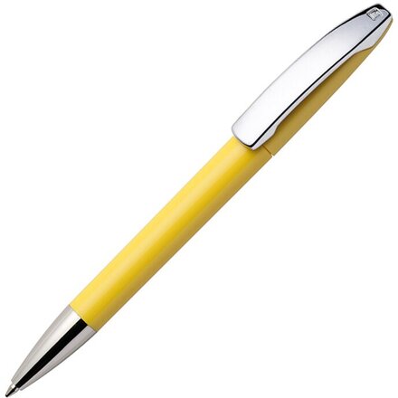 Ручка шариковая автоматическая "View C CR" желтый/серебристый