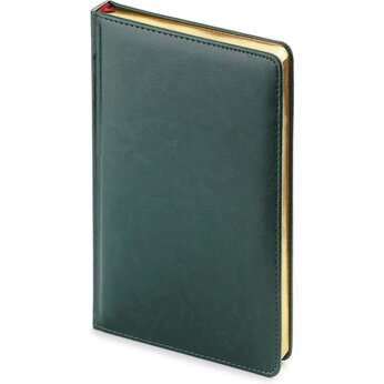 Ежедневник недатированный "Sidney Nebraska" зеленый, срез золотистый