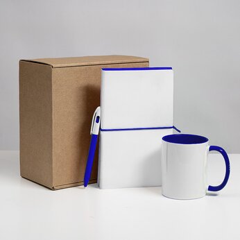 Набор подарочный "White Veil", белый/темно-синий