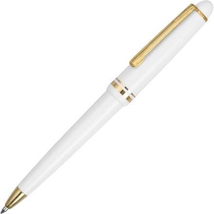 Ручка шариковая автоматическая "Анкона" белый/золотистый